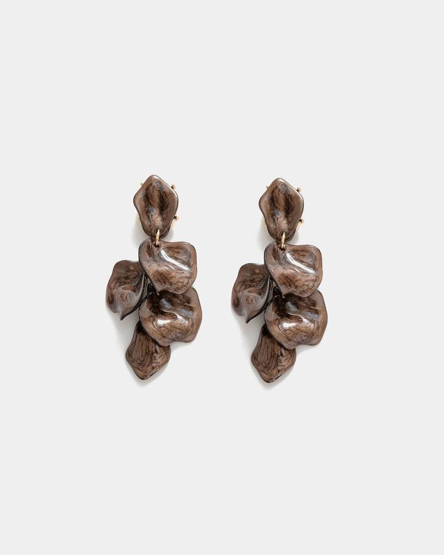 Leaf Marble Dark Brown