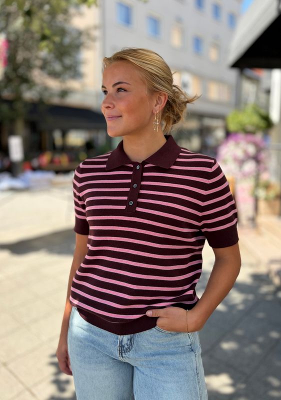 Aduna Polo Bordeaux/Pink