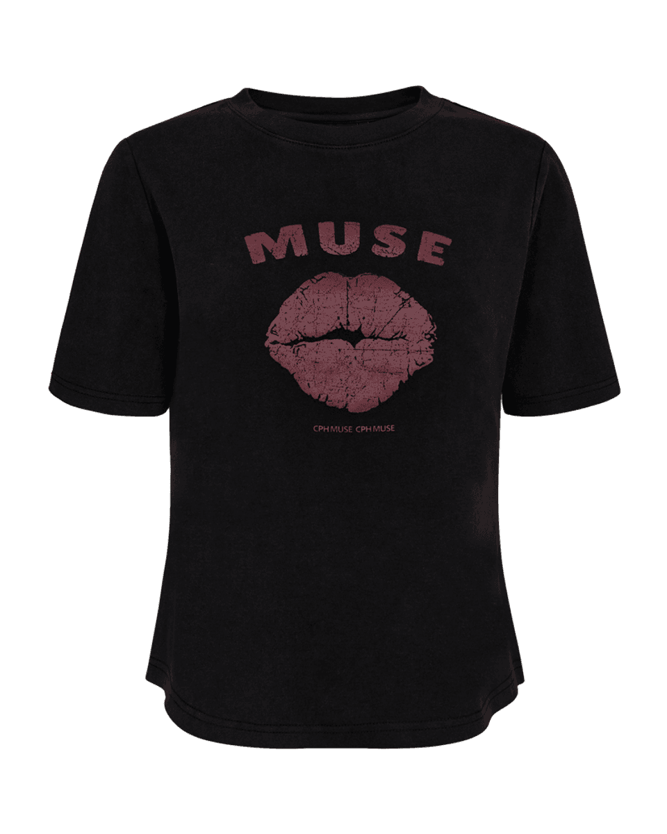 Muse Tee Black/Windsor Wine