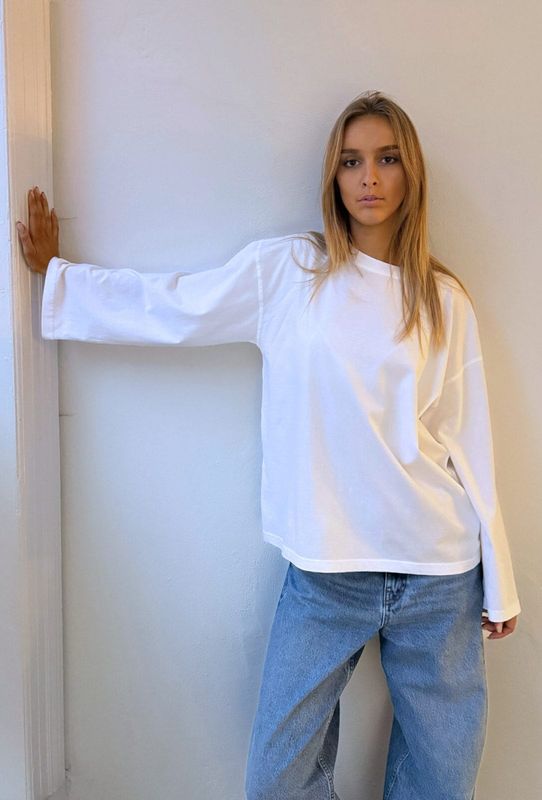 Alberte O-Neck White