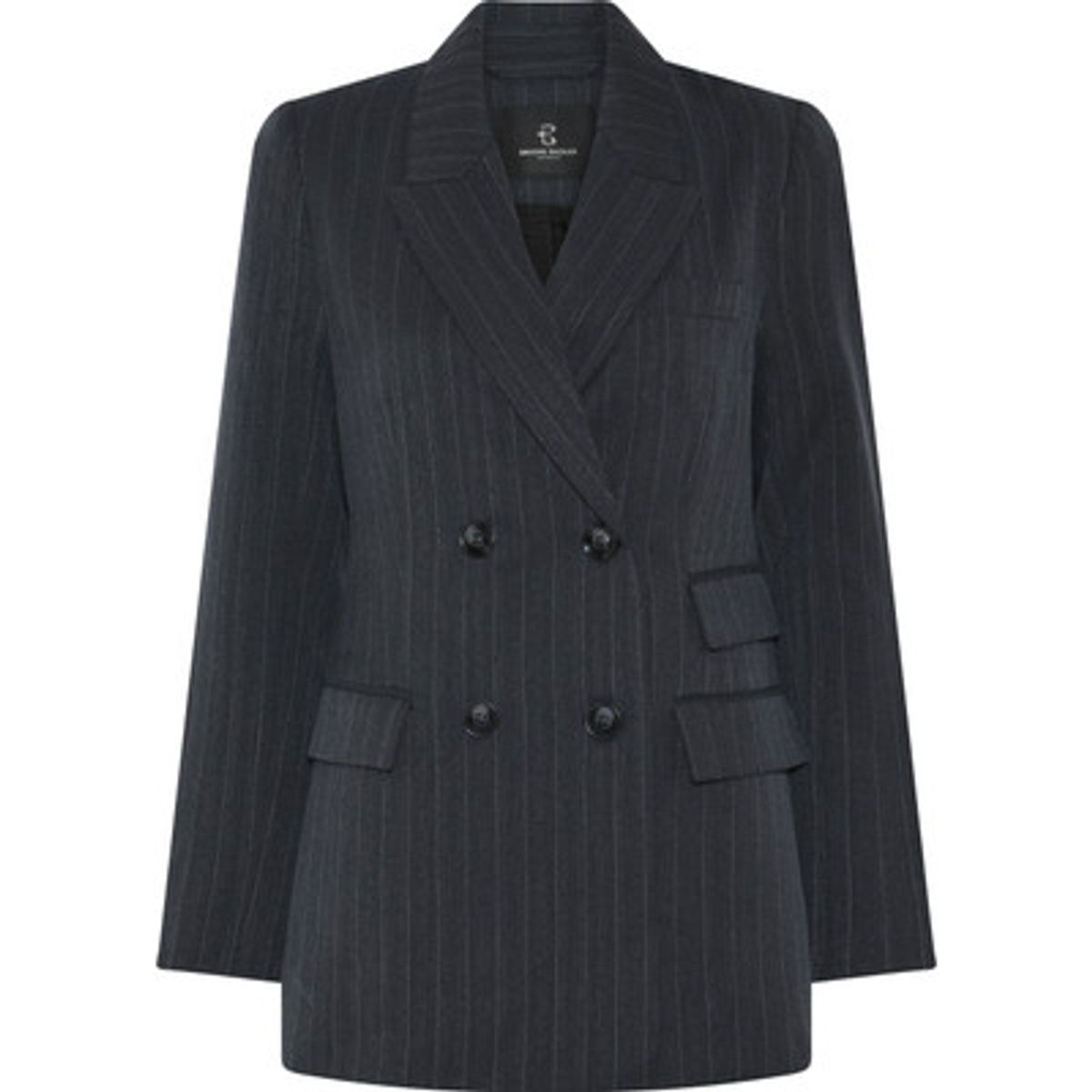Apricot Linda Blazer Blue Pinstripe