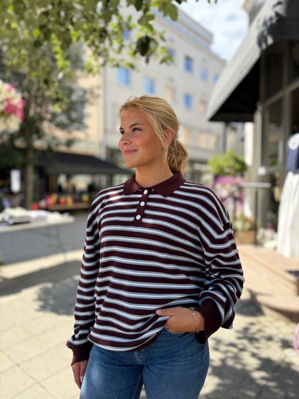 Adanne Polo Bordeaux/Blue