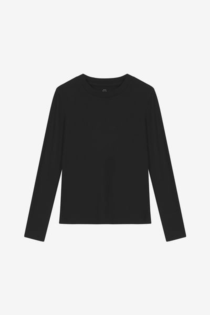Long Sleeve Soft Fiber Black